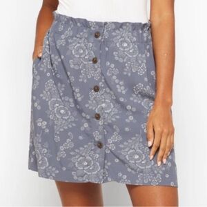 Madewell floral mini skirt with pockets—medium